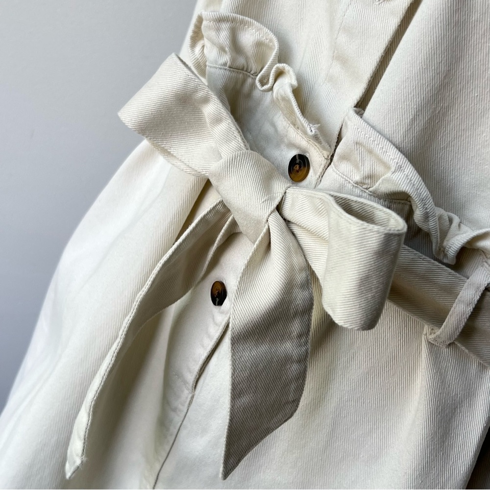 Off White Denim Zara dress belted - Picture 7 of 14